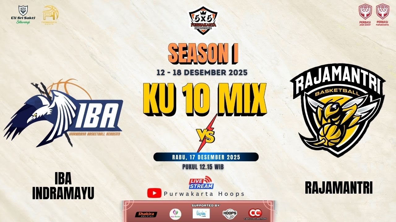 IBA INDRAMAYU VS RAJAMANTRI | KU 10 MIX | PURWAKARTA HOOPS BATTLE 5X5