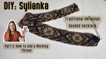 DIY Sylianka Necklace | Traditional Ukrainian Beaded Jewelry Tutorial. Part 3. Силянка з бісеру. МК