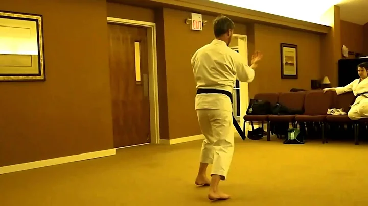 Stacy karate practice