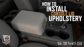 How To Re-Wrap and Install Leather Console Lid Upholstery In 04-08 Ford F-150 - LeatherSeats.com by LeatherSeats.com 3,487 views 1 year ago 5 minutes, 29 seconds