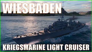 Wiesbaden German Cruisers Kriegsmarine Wows Light CL Ship Wows Preview