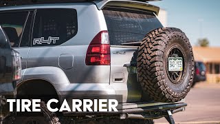 The BEST Tire Carrier for the GX470!  Holds a 35inch tire! JW OffRoad