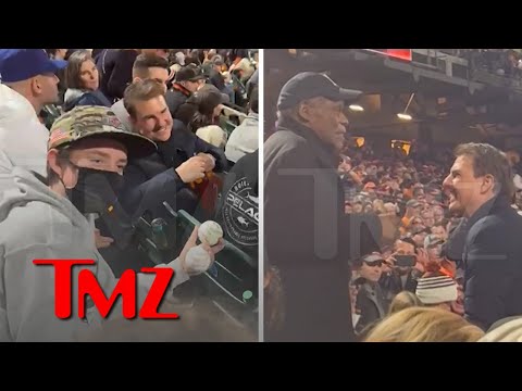 Tom Cruise Shocks Fans at Dodgers/Giants Playoff Game | TMZ