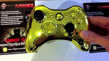 Full Gold Shell for Xbox 360 Controller from MODJUNKIEZ