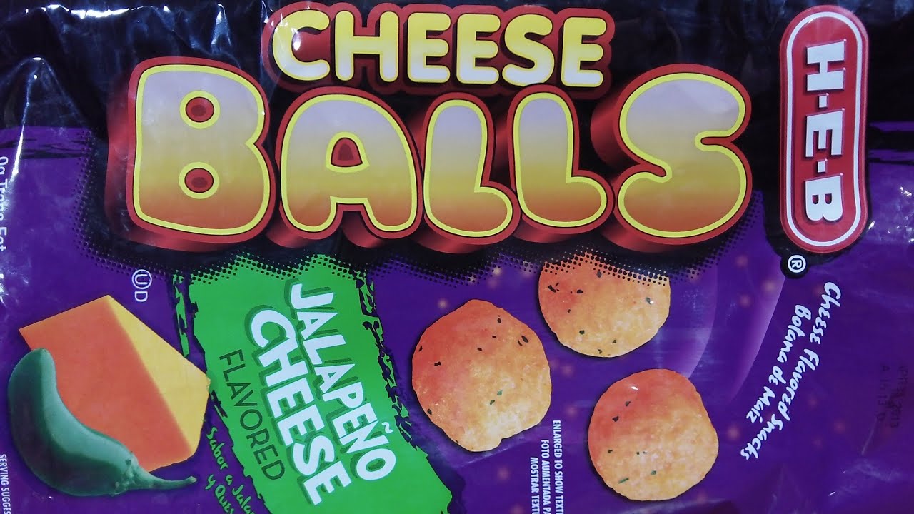 HEB Jalapeno Cheese Balls Snack Review YouTube