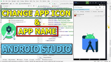 How To #Change App #Icon And #App #Name In #Android Studio| Android Studio #Tutorials For #Beginners