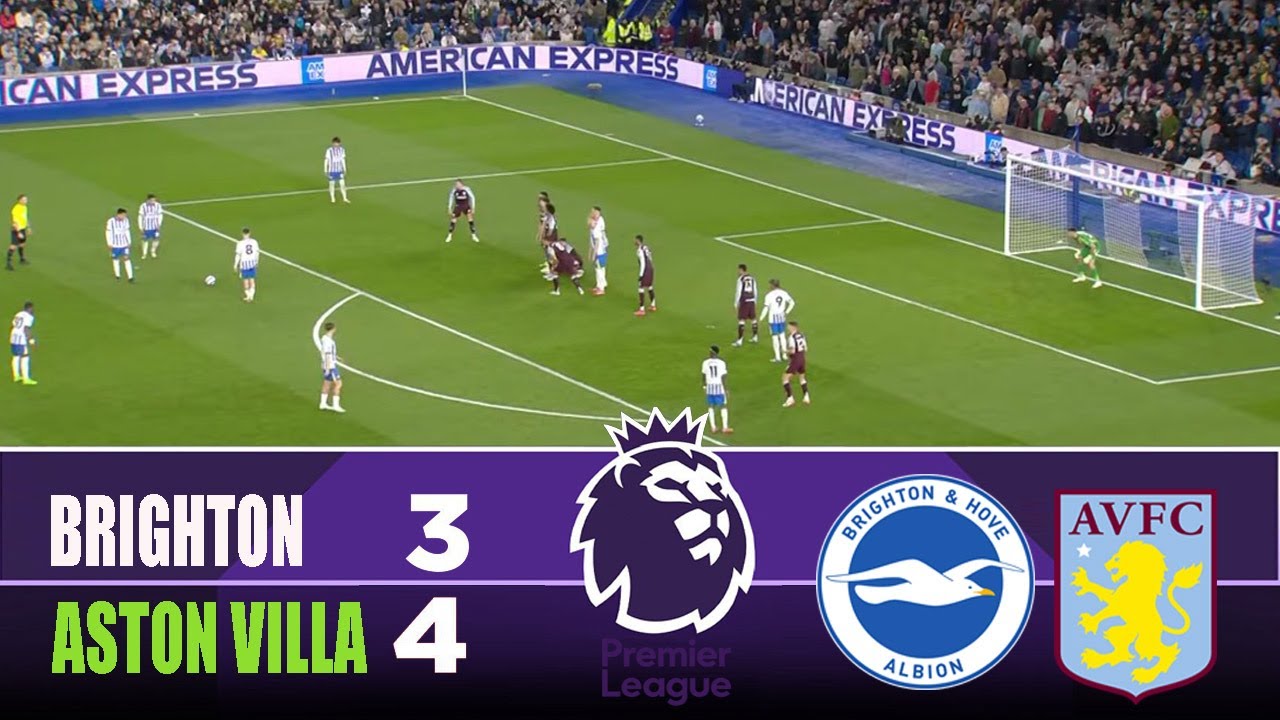 BRIGHTON vs ASTON VILLA 3-4 | 2025 Premier League | Match Highlights