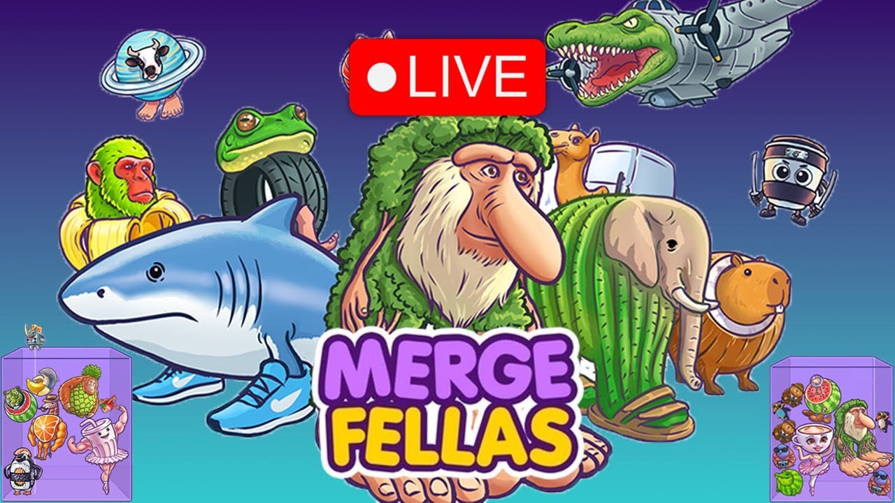 Merge Fellas Italian Brainrot Gameplay LIVE 74 🔴 