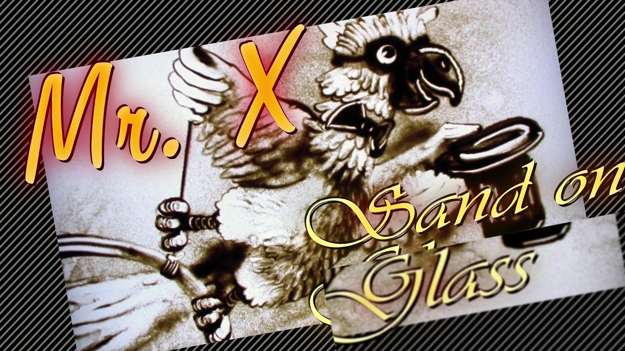 Mr. X - drawing with sand. Sand animation