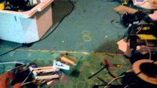 Antweight pneumatic flipper test rig
