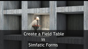 Editing field tables in simfatic forms