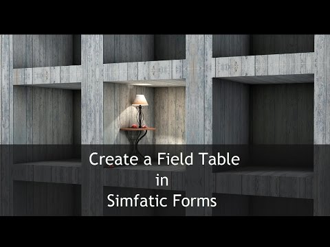 Editing field tables in simfatic forms