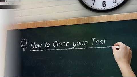 CloudLessons   How to clone a test