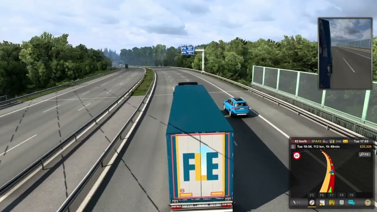 Drive Stuttgart (D) To Frankfurt (D) In GERMANY In EURO TRUCK SIMULATOR2