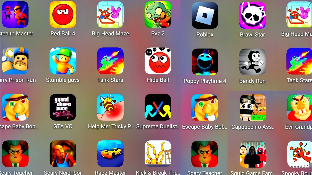 Freaky Stan,Clue Master,Minecraft,Grimace Story,Count Master,Tom Friends,Kick The Buddy,Hill Comb 2