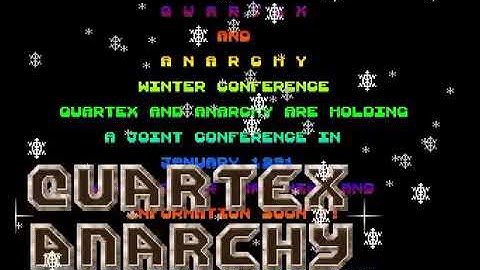 Anarchy   Winter Conference Invitation HYPERSPIN AMIGA INTRO CRACKTRO DEMO COMMODORE NOT MINE VIDEOS
