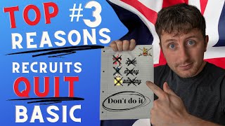 Top 3 reasons for failure in British Army Basic training