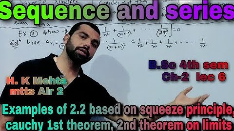 Sequences and series examples of 2.2!
