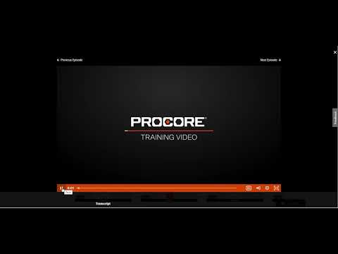 Procore - Drawings Tool - View Drawings