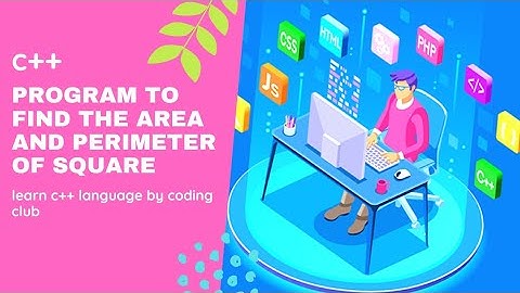 c++ program to find the area and perimeter of square #programming #shorts #youtube #c++