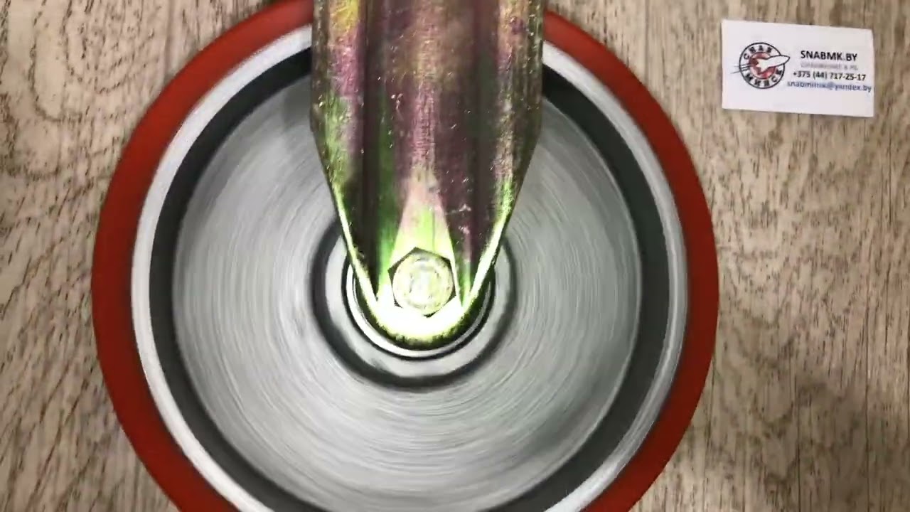 Колесо ED02 VBP 200 полиуретановое неповоротное, диск-чугун, 200х50 мм, (в уп. 2 шт), EMES