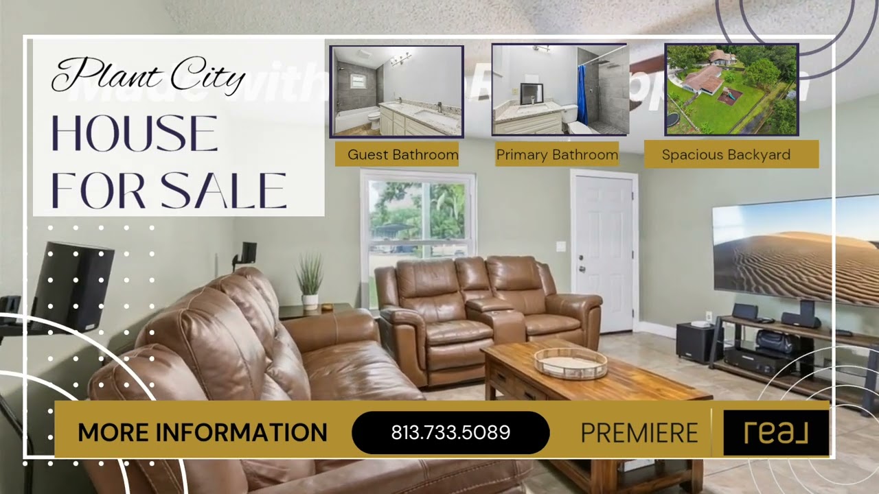 Plant City Home For Sale - Perfect for First Time Home Buyers & Downsizers! 2307 N Warnell Loop 