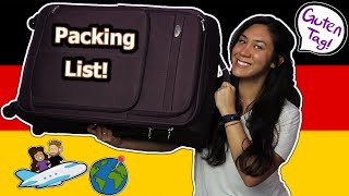 8 Things to Bring \& NOT to Bring to Germany! (\& Europe)