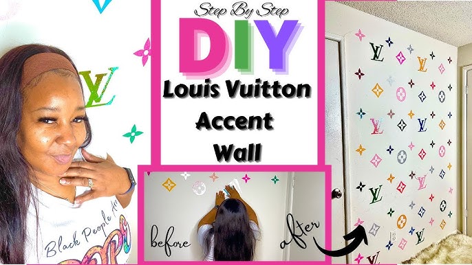 DIY LOUIS VUITTON WALL (satisfying ) 