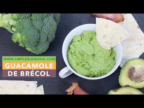 Receta de brocomole | Cómo hacer un dip con brécol y aguacate | Guacamole de brécol