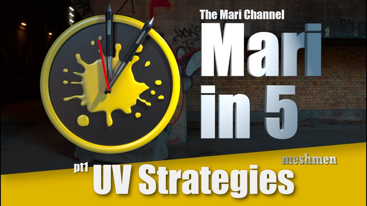 Mari UV tutorial | mirror paint in Mari 3 | patch linking | Mari in 5 ...