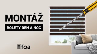 Montáž rolet Den a noc v POLO kazetě - Vrtání na okno | FOA