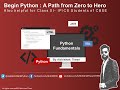Pyhton Fundamental | Python from Zero to Hero Part-2 | Abhishek Tiwari | XI IP/CS | V2
