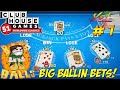 YoVideogames Returns! Clubhouse Games: Blackjack! Big Ballin Bets Part 1