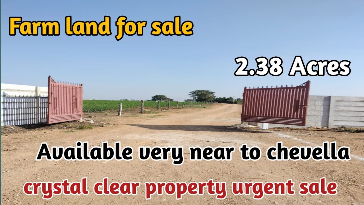 Farm land for sale 2.38 acres land near to chevella crystal