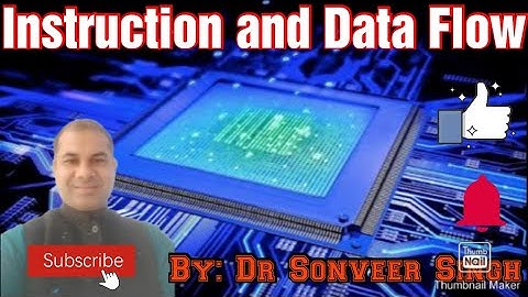 #Lecture-18 #Microprocessor & Peripheral Devices #Instruction and Data Flow l Hindi l English