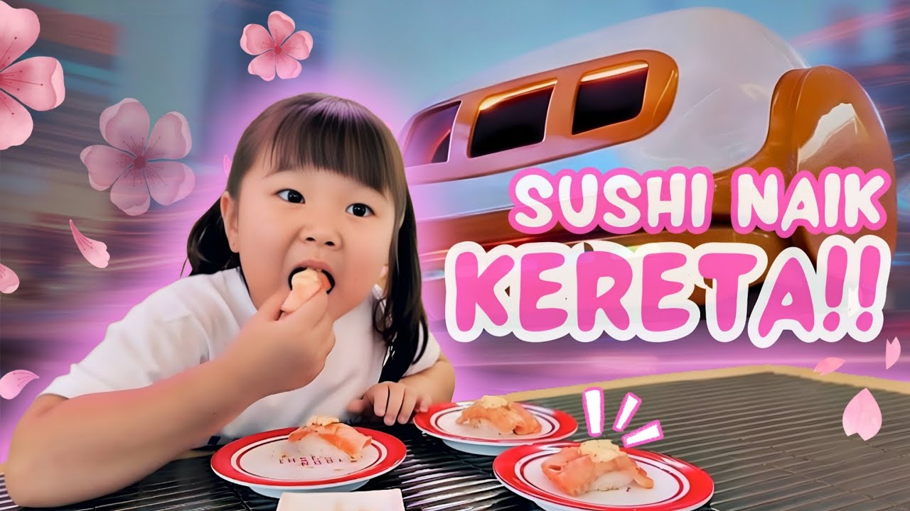 LAURELLE MAKAN SUSHI NAIK KERETA! 🍣 | Daily Vlog 