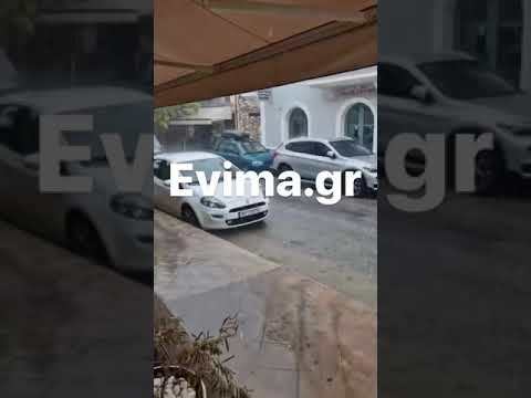 Ισχυρή καταιγίδα στο Αλιβέρι