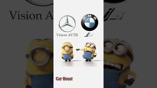 Mercedes benz Vision Avtr  VS  BMW  i8 Comparisos minions style #shorts #tiktok #bmw #mercedes