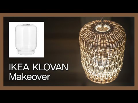 [라탄공예] 취미수업 온라인클래스 4.  : 이케아 인테리어 조명 만들기 /Rattan Craft : IKEA Klovan Light Makeover /reform,hack,DIY