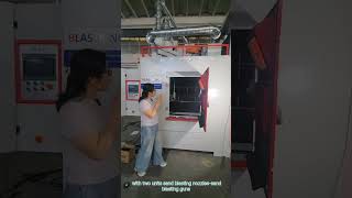 🔥 From Fabrication to Perfect Performance! Watch Our Rotary Table Sand Blasting Machine in Action! 🔥