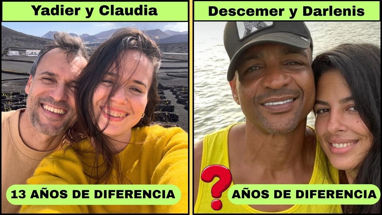 😲❤️ Parejas de la Farándula Cubana con Impactante Diferencia de Edad.