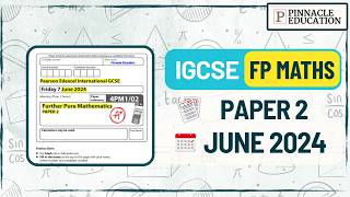 Practice this MAY JUNE 2024 FP Maths Exam With Me! | Edexcel IGCSE 4PM1/02 Past Paper Walkthrough