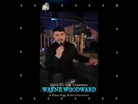 football score Celeb FC with Wayne Woodward at Phileas Fogg World of Adventures