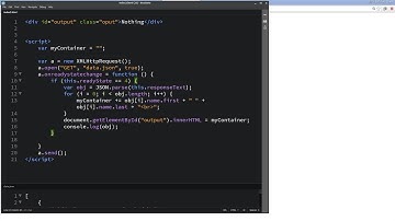 64  JavaScript External JSON file Data using AJAX