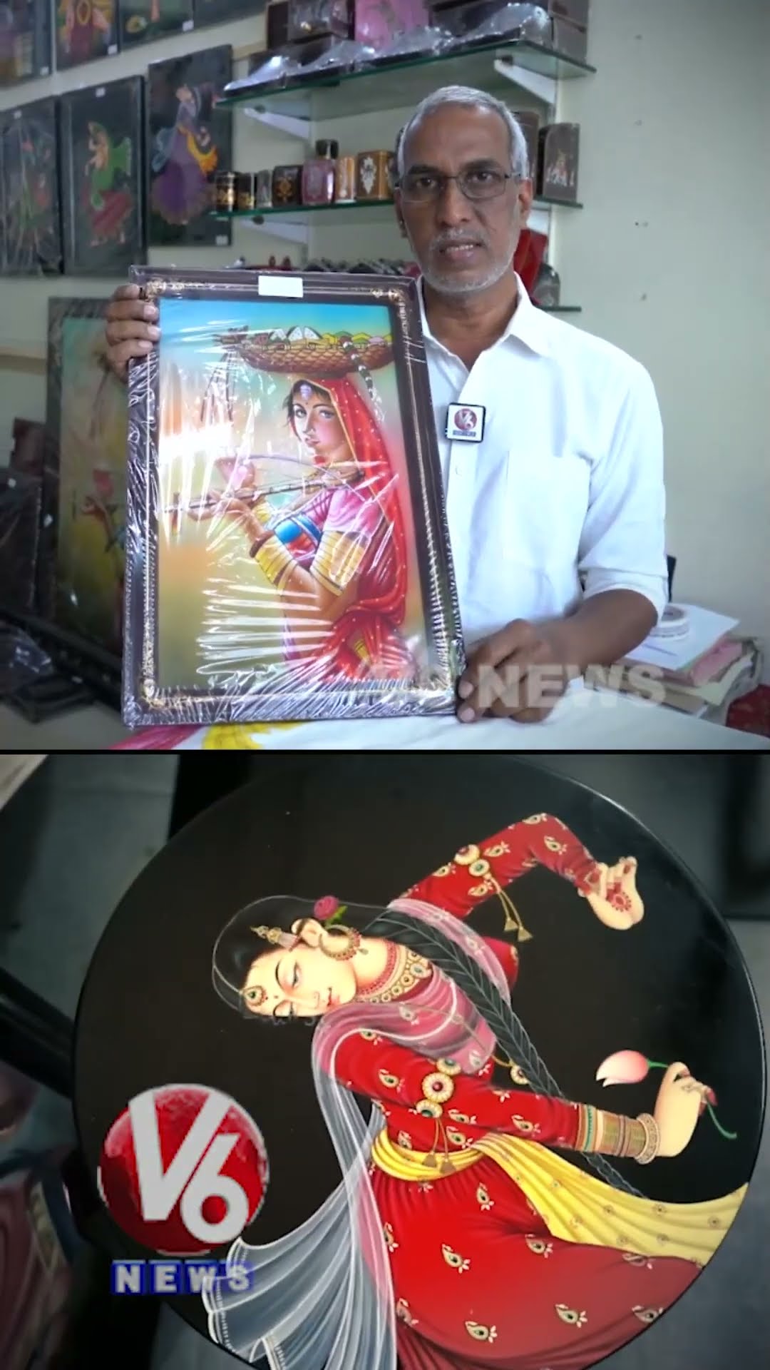 Creating Nirmal Paintings: Step-by-Step Guide | Hyderabad | 4K Video | V6 News