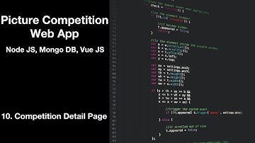 10. Competition Detail Page - Picture Competition Web App in Node JS, Mongo DB, and Vue JS