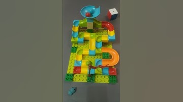 Satisfying building blocks marble run asmr Ep 686. #asmr #satisfying #marblerun