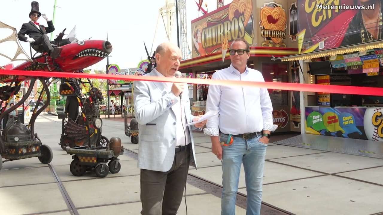 Opening TT festival en kermis in Assen