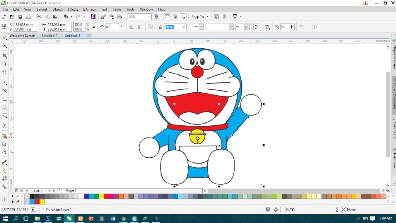 Top Cara Melukis Gambar Kartun Doraemon Kolek Gambar