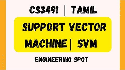 Support Vector Machine | #SVM #supervisedlearning | Artificial Intelligence and Machine Learning
